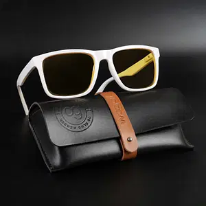 Shop Auralite White Polarized Square Sunglasses