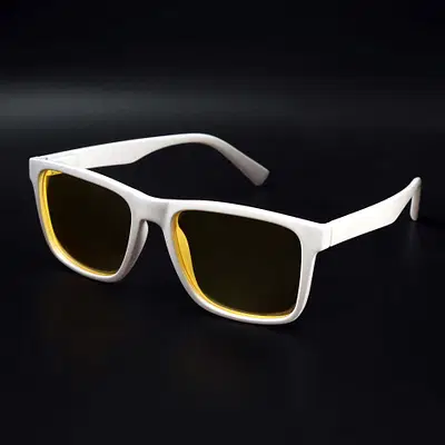 Buy Auralite White Polarized Square Sunglasses