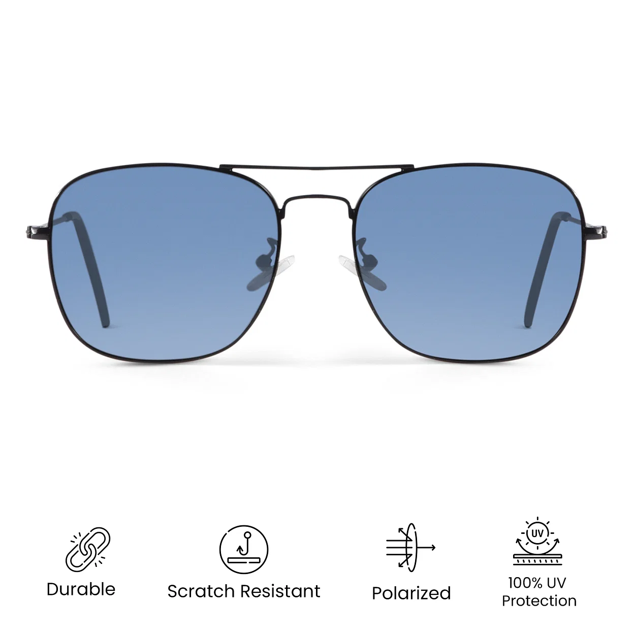 Cool Breeze Polarized Rounded Square Sunglasses