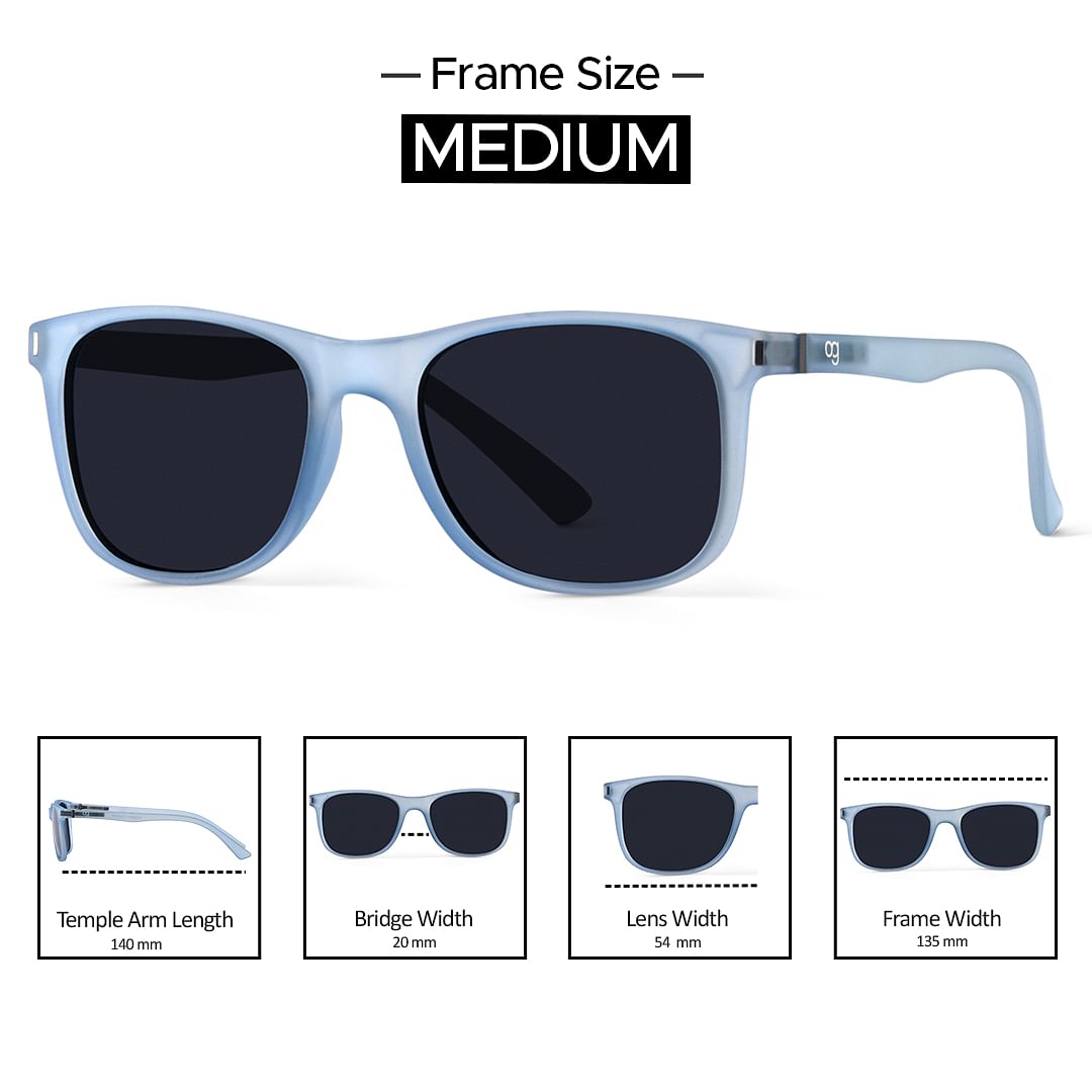 Buy Crystal Clear Polarized Square Sunglasses Woggles