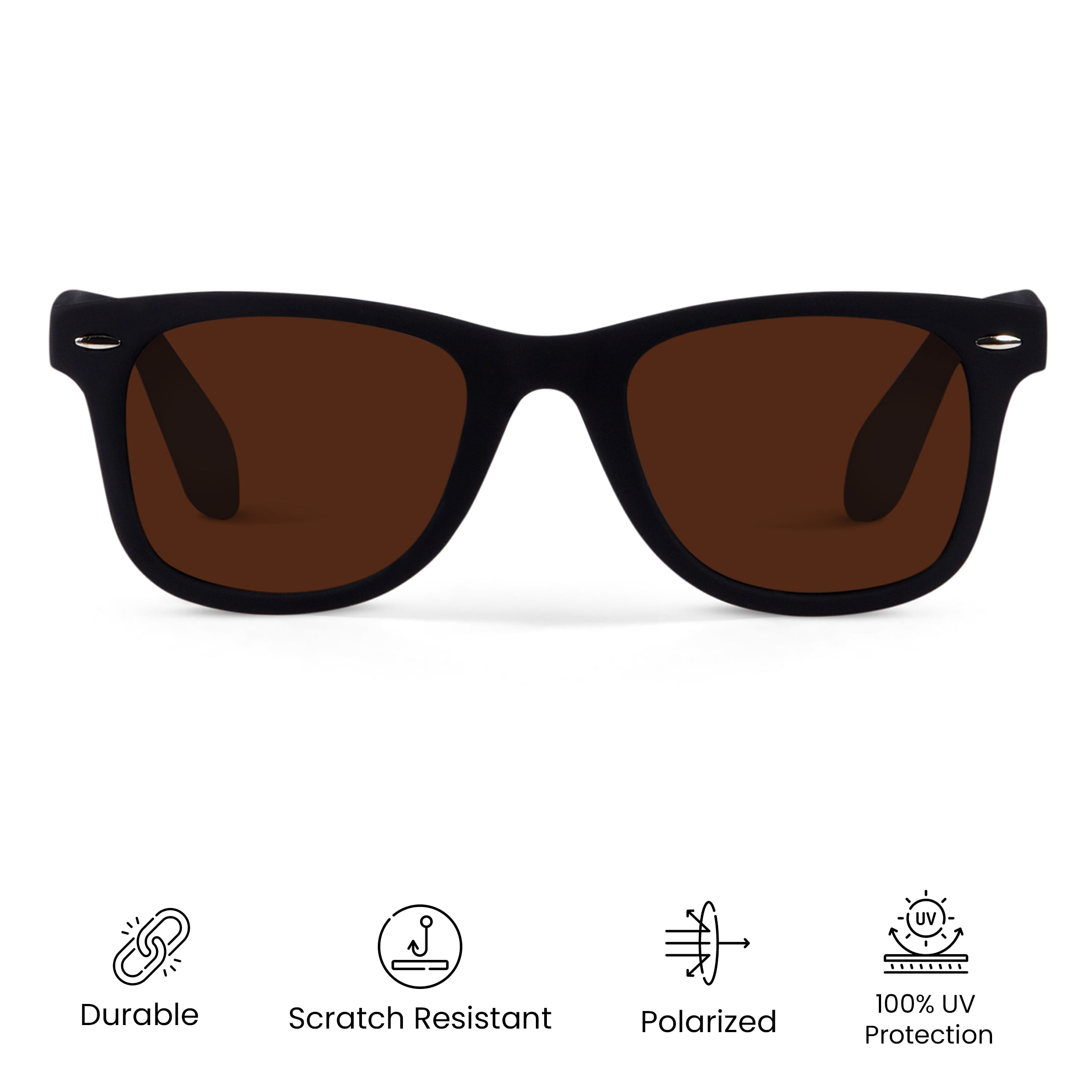 Dark black on sale wayfarer
