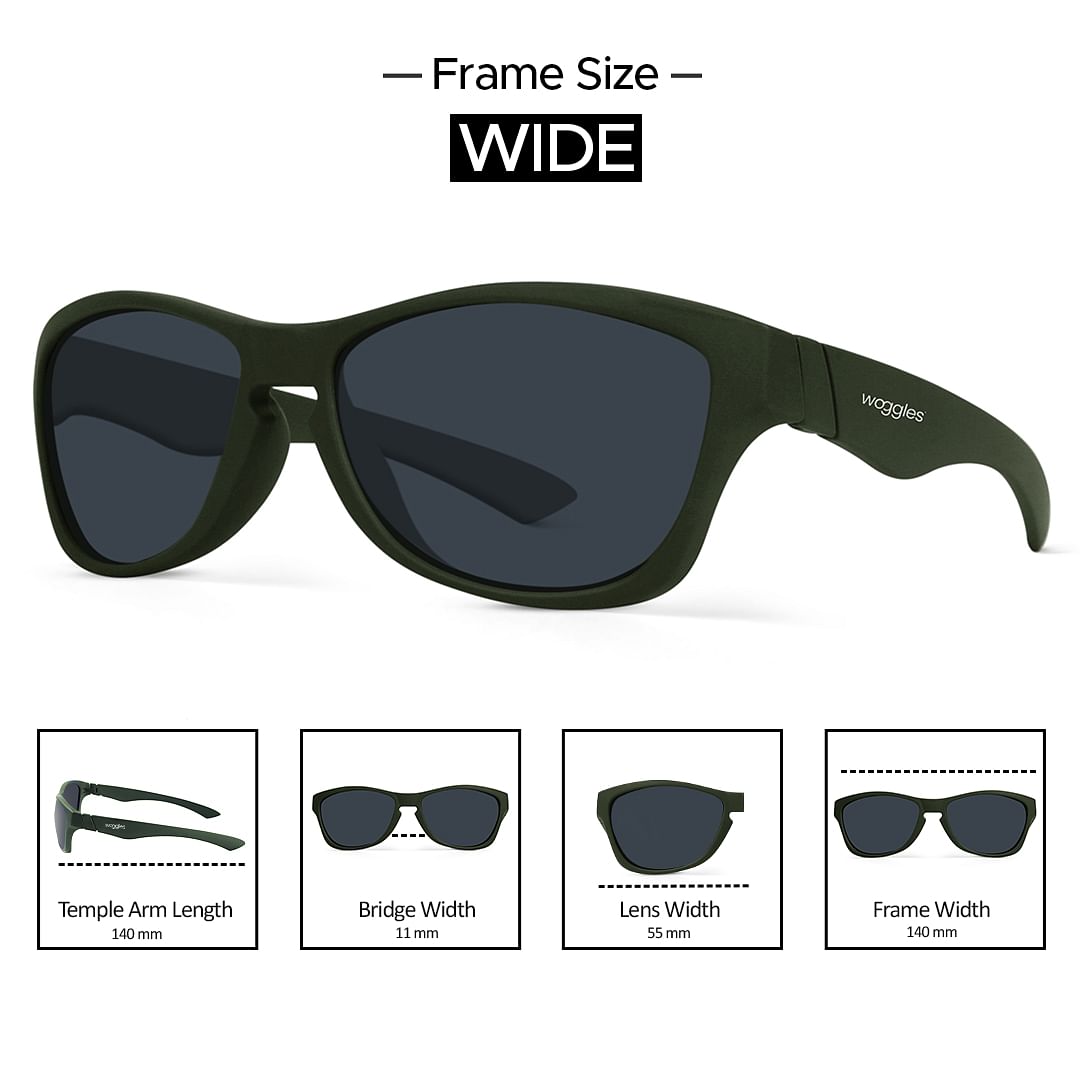 Wide wayfarer sunglasses top