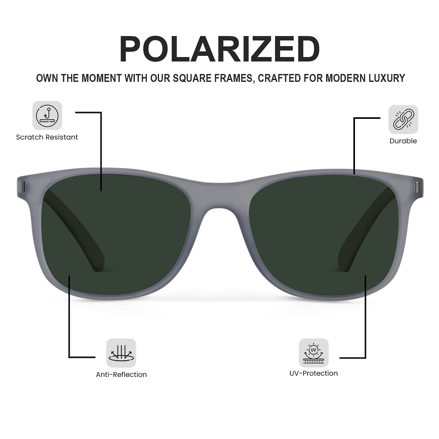 Geo square sunglasses deals