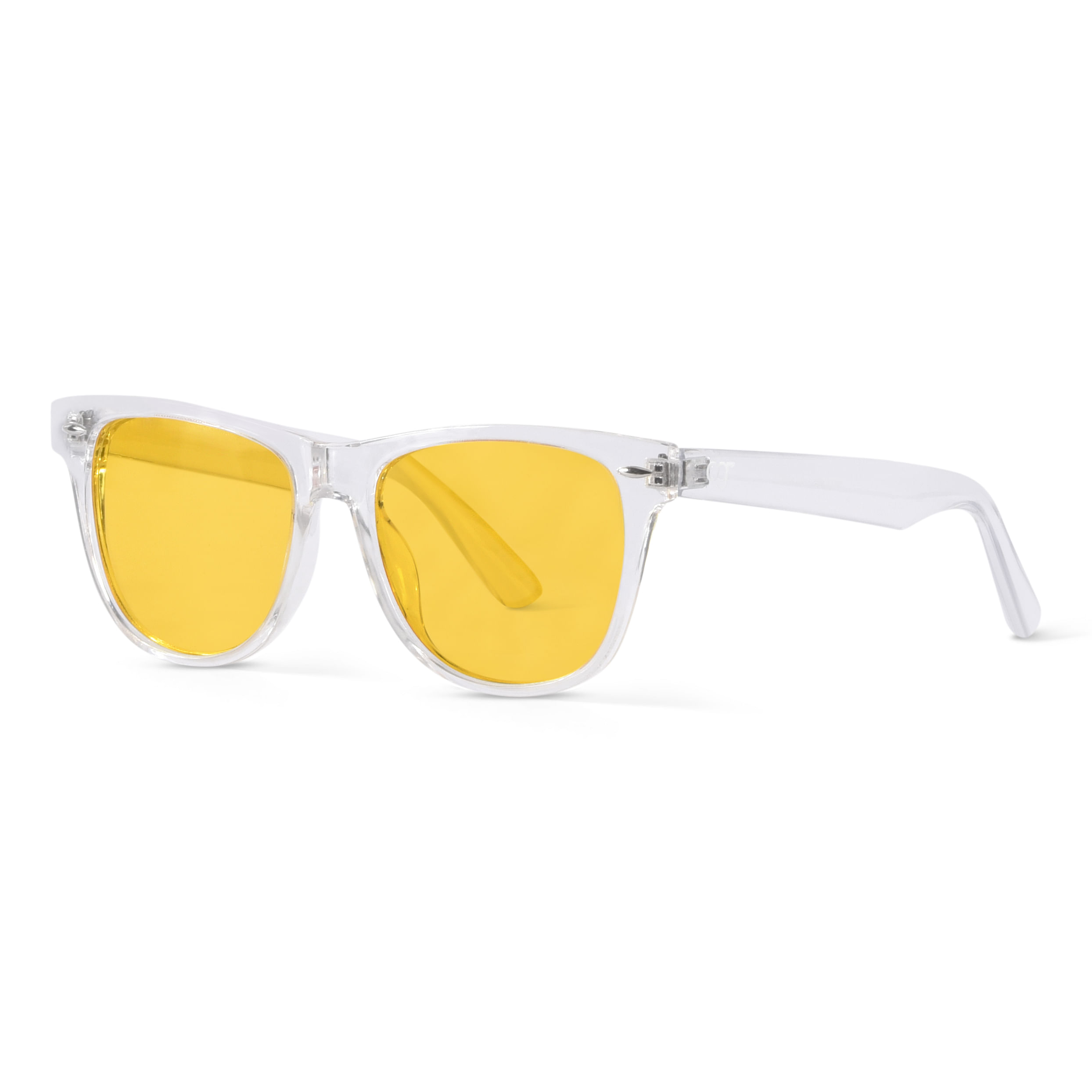 Black-Gold Retro-Vintage Metal Round Tinted Sunglasses with Medium Yellow  Sunwear Lenses - Moore