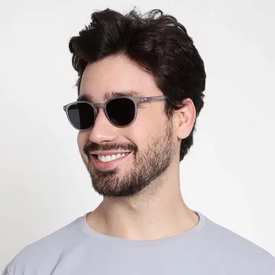Grey Ghost Polarized Round Sunglasses