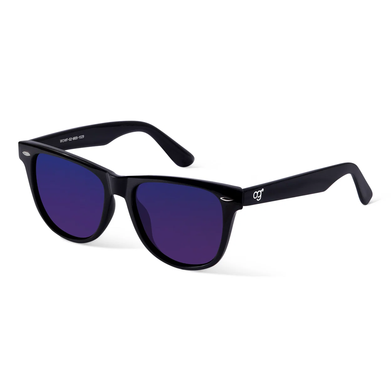 Midnight Polarized Wayfarer Sunglasses by Woggles
