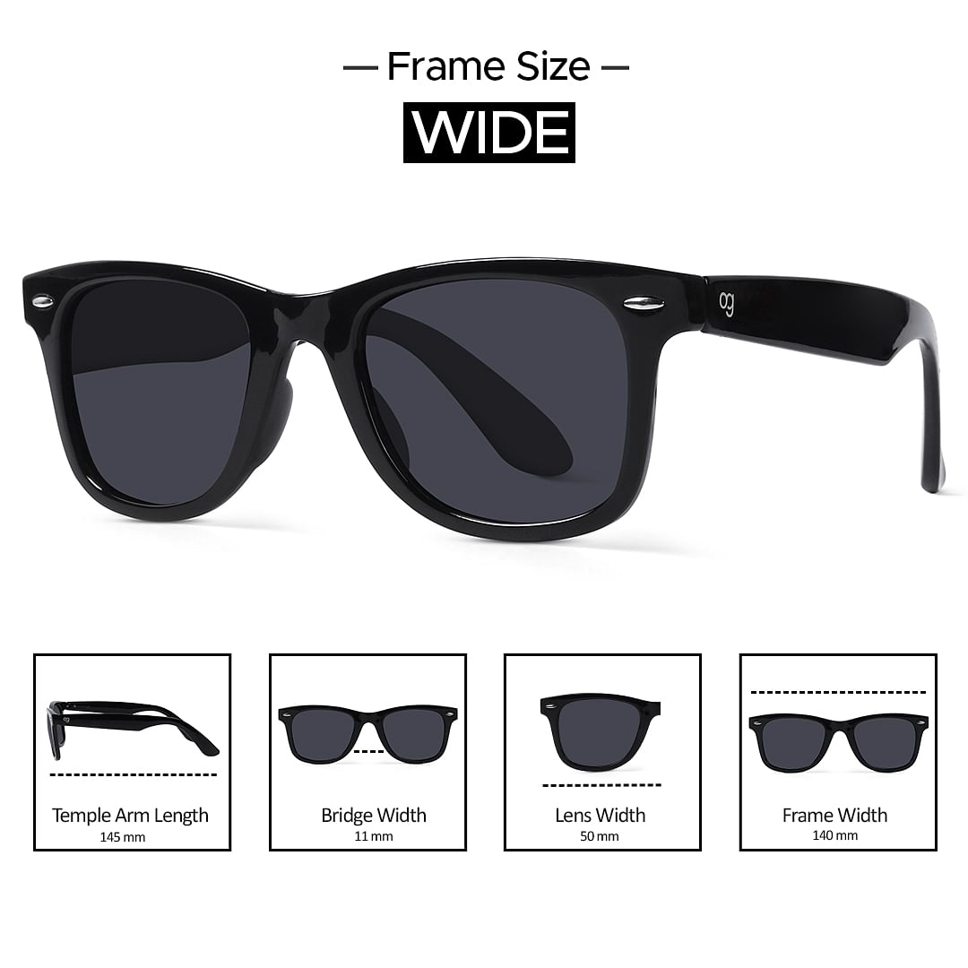Wayfarer frame sizes discount
