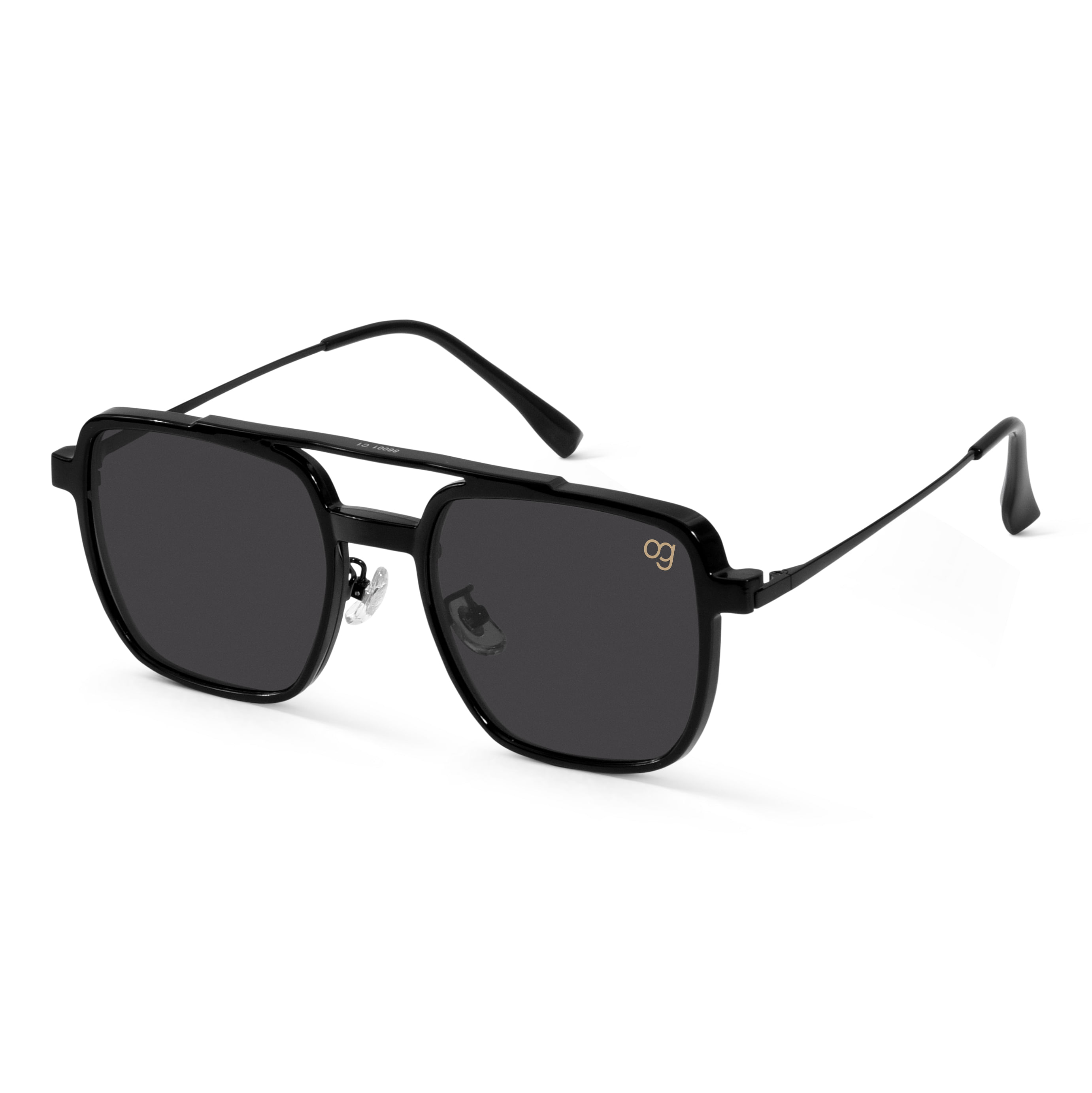 Polarized Rectangular Aviator Sunglasses for Men - Military Style Pilo –  ali-alex-eyewear