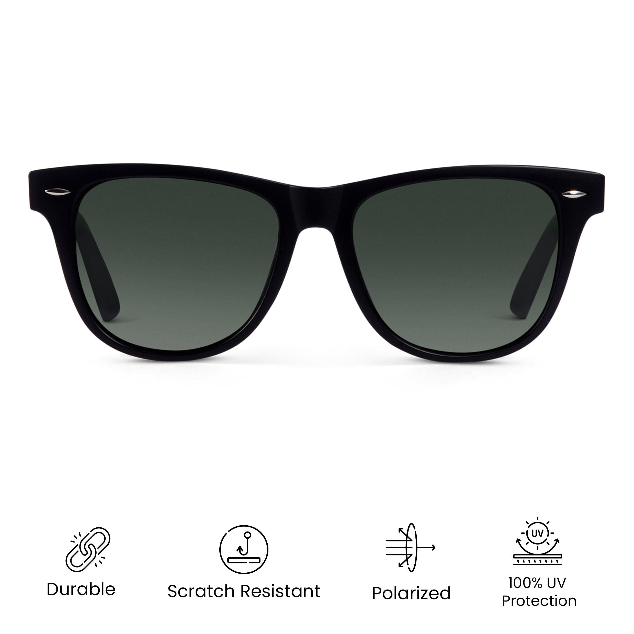 Amazon.com: Ray-Ban Wayfarer Sunglasses,54mm,Black/Crystal Green :  Clothing, Shoes & Jewelry