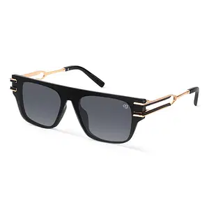 Shop Monolith Black Polarized Rectangle Sunglasses