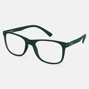 Shop Noir Green Square Blue Screen Glasses