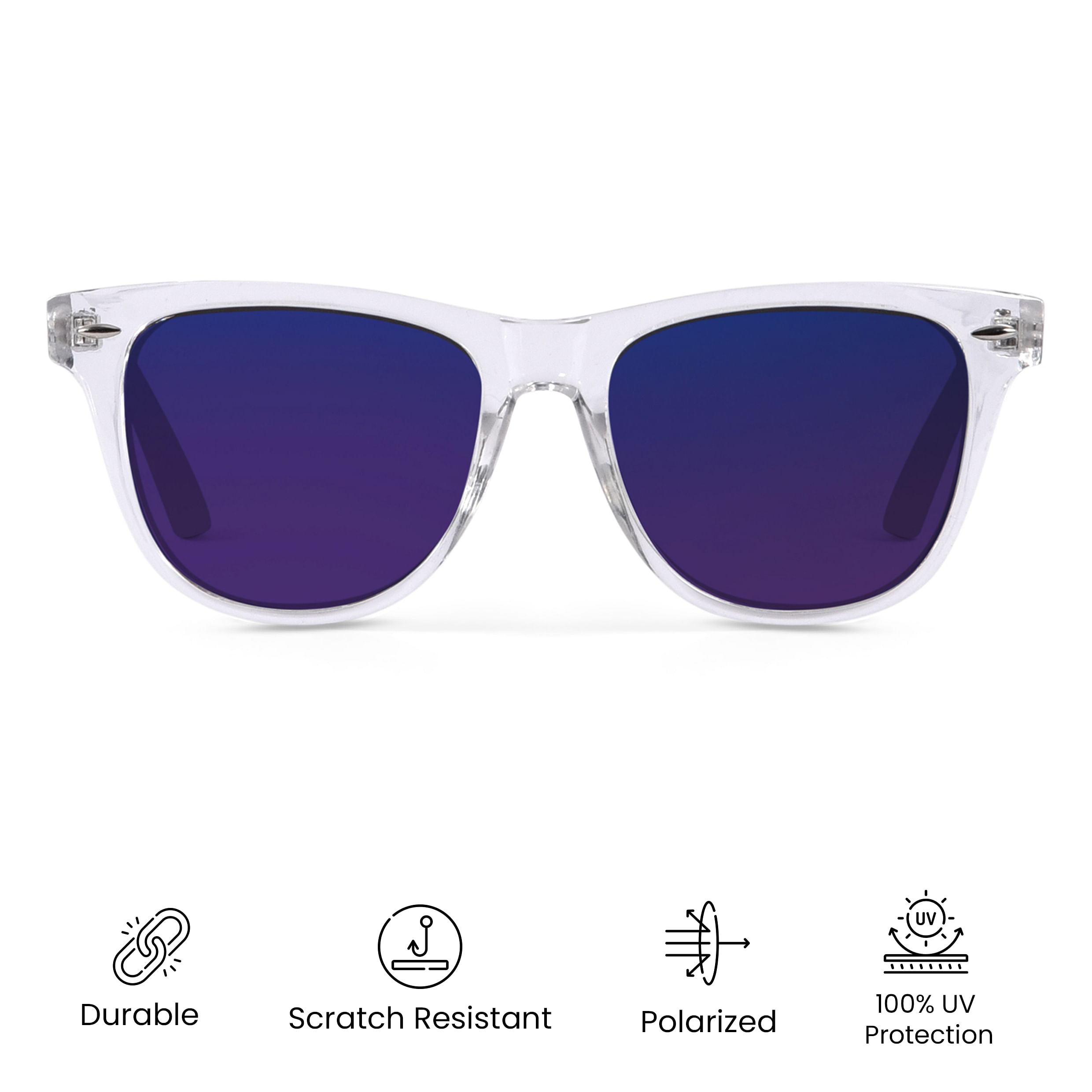 Men's mirrored wayfarer sunglasses store