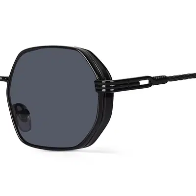 Buy Ockhi Inspirit Black Hexagonal Sunglasses