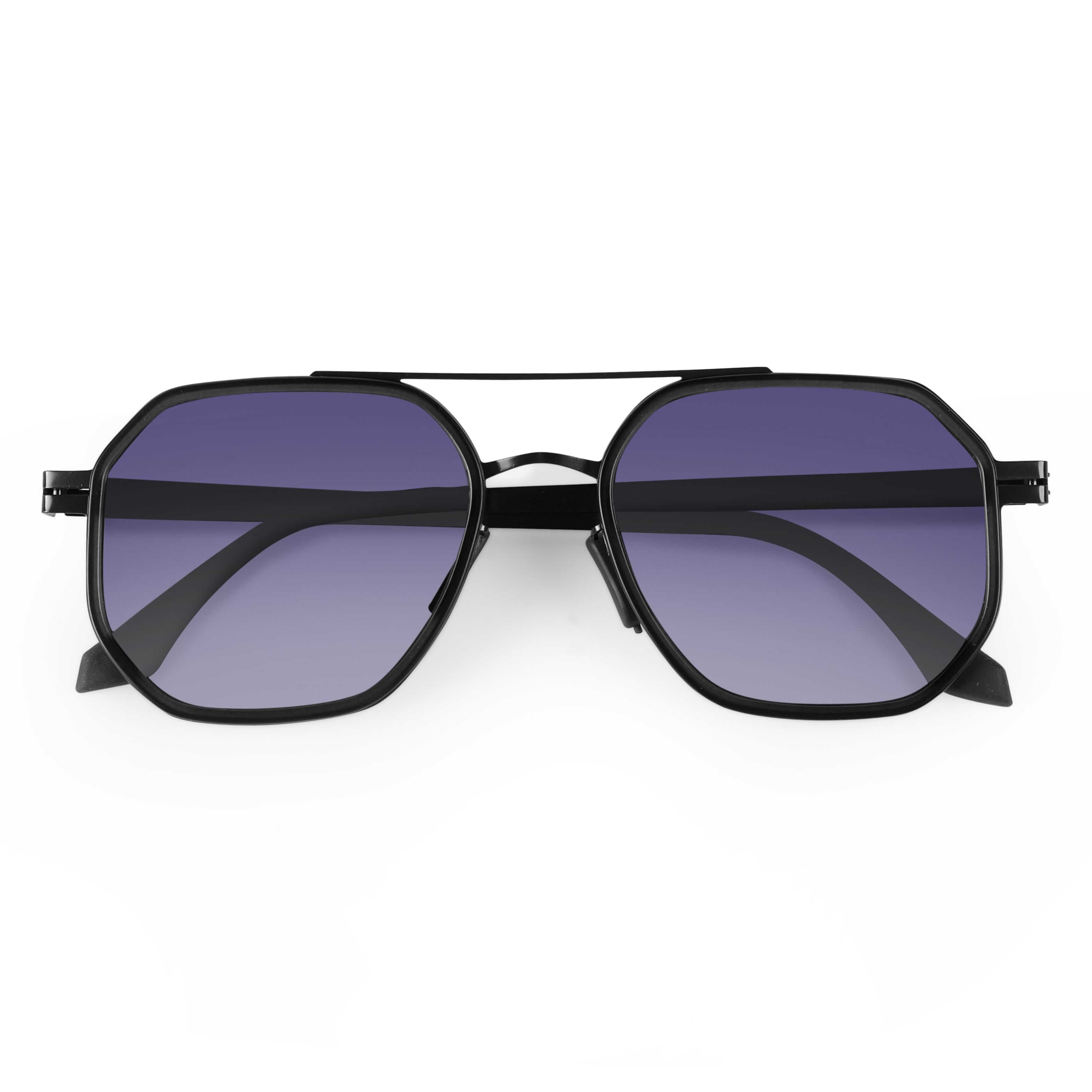 Purple hexagon sunglasses clearance