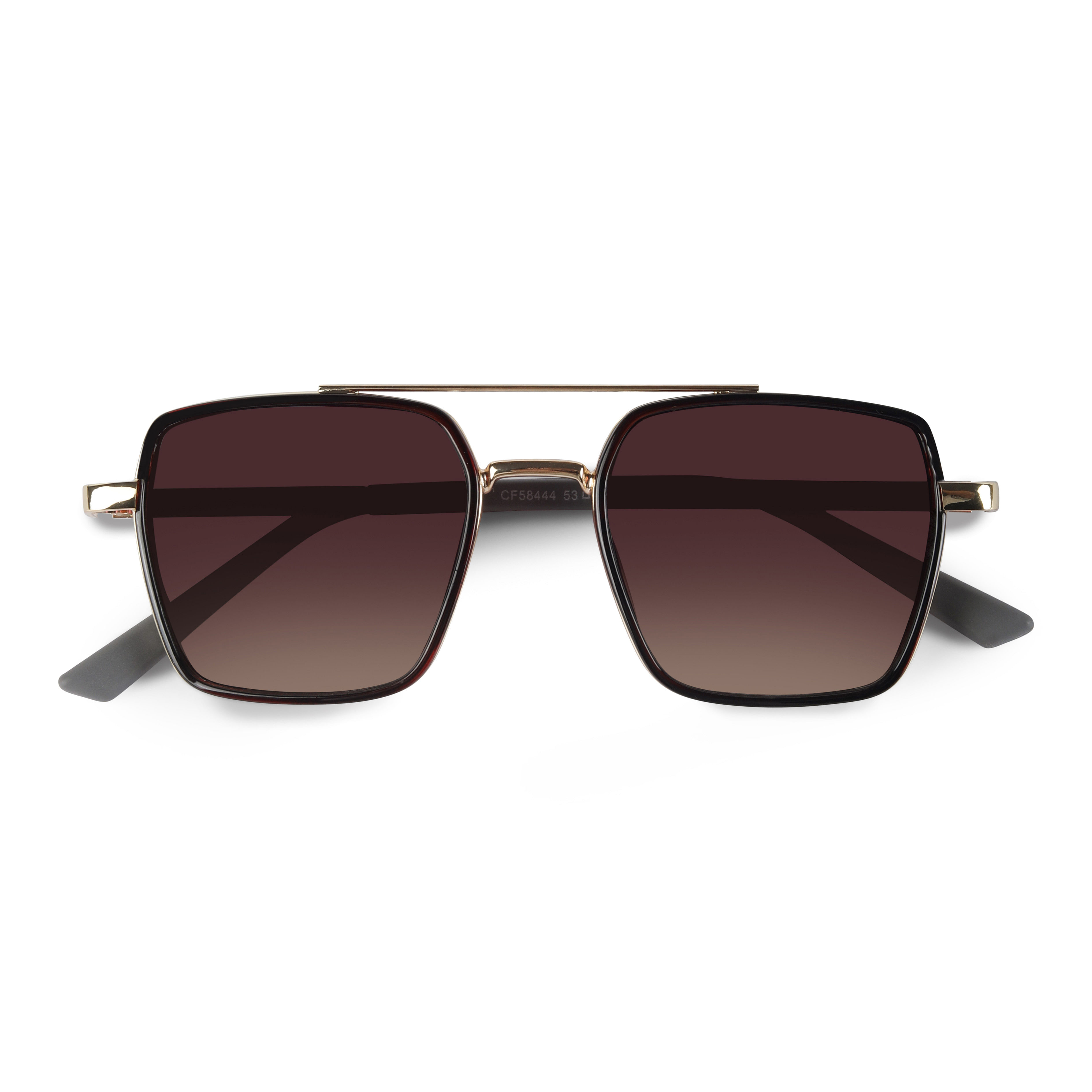 Buy Ockhi Torque Brown Square Sunglasses Woggles
