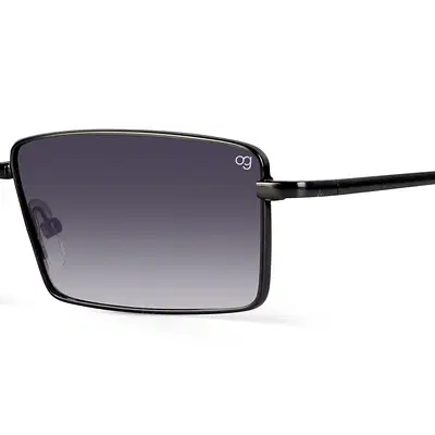 Buy Alhena Copper Rectangle Sunglasses
