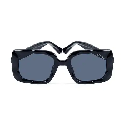Buy Red Pappy Brillara Blue Square Sunglasses