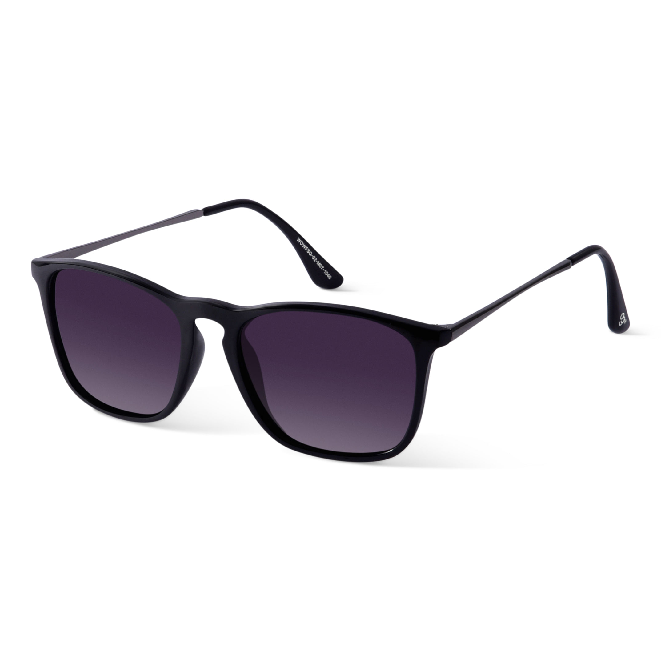Darthvator Aluminium Frame, Polarized UV400 Black Lens Unisex Sunglasses |  Sunglasses Shipy