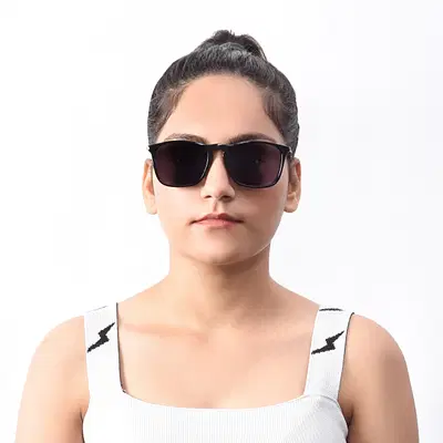 Silver Fox Polarized Square Sunglasses