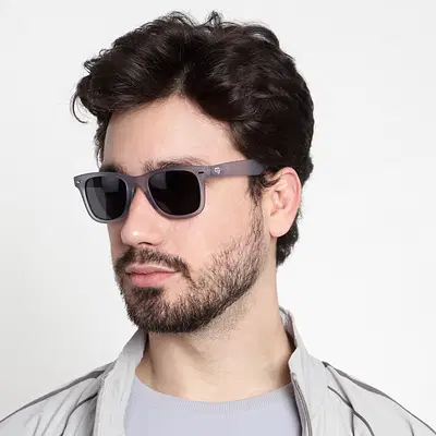 Smoky Quartz Polarized Wayfarer Sunglasses