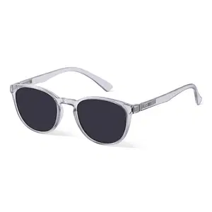 grey round sunglasses, 