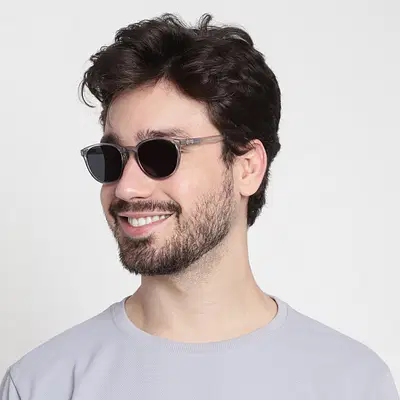 Stormcloud Polarized Round Sunglasses