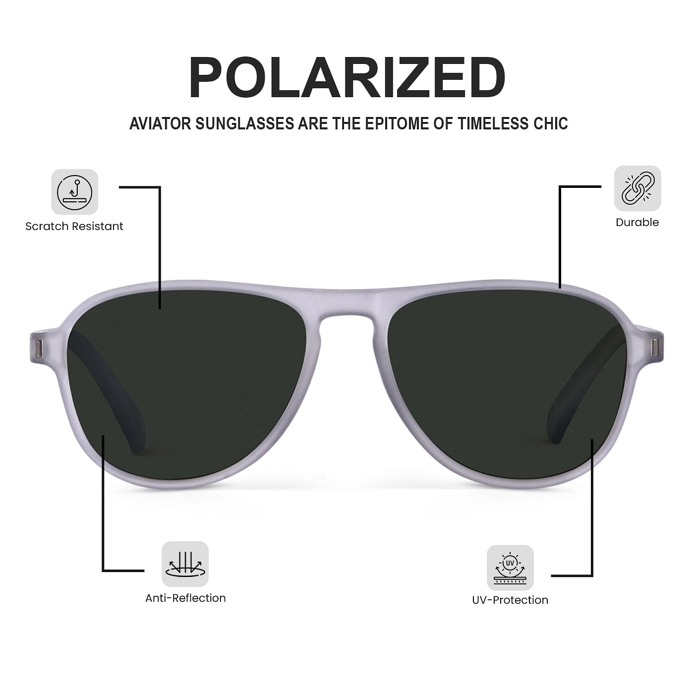 Buy Stormy Weather Polarized Aviator Sunglasses Woggles