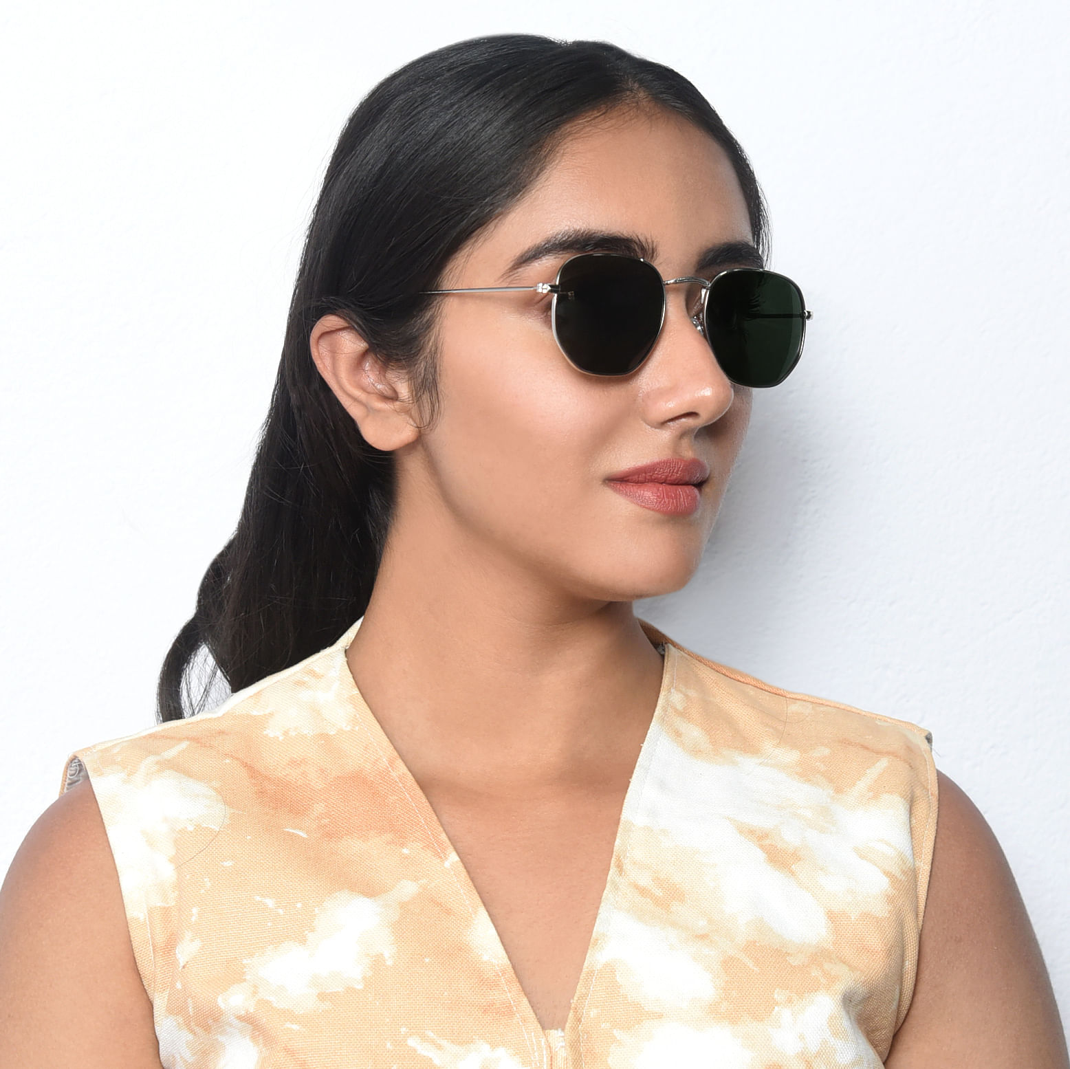 Buy The Green Mile Polarized Hexagonal Sunglasses Woggles